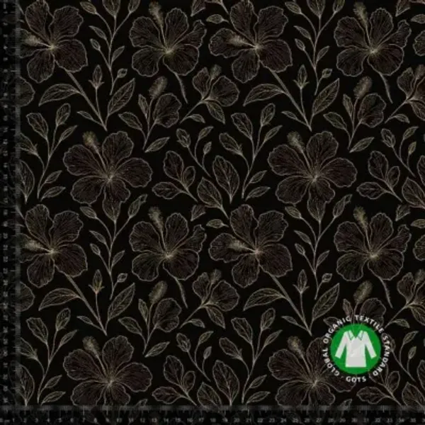 Hovedbilde Hibiscus, Svart/Gull